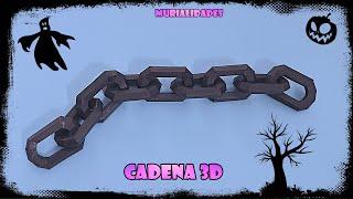 GRATIS ️ Cómo hacer CADENAS PAPERCRAFT - DIY cadeneta HALLOWEEN - 3D PaperCraft -  OrigamiDream