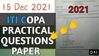 iti copa practical questions paper 2021  #iti cbt exam