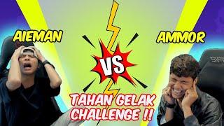 AMMOR & AIEMAN TENGOK VIDEO VIR4L   - TAHAN GELAK CHALLENGE 