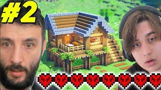 İlk Evi yaparken ARAMIZDAN BİRİ ÖLDÜ  ÖLDÜN ÇIK HARDCORE 1.20 Minecraft 2.Bölüm