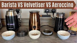 Barista Recipe Maker Vs Velvetiser Vs Aeroccino Using Hot Chocolate Flakes - Which Machine is Best?