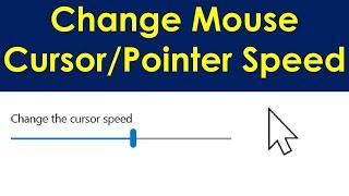 How to change mouse cursor speed windows 10