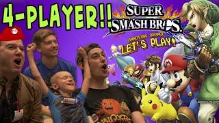 Annoying Orange Lets Play - SUPER SMASH BROS 4 PLAYERS Featuring JASON