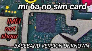 redmi 6a no sim card baseband version unknown and imei number not show