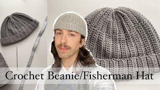 Crochet BeanieFisherman Hat Tutorial  Easy and Beginner friendly