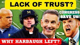 JIM HARBAUGH LACK OF TRUST  TENNESSEE FOOTBALL OHIO STATE FOOTBALL NOTRE DAME FOOTBALL VOLS