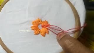 Embroidery  Flower Designs  Hand Work  by Amma Arts