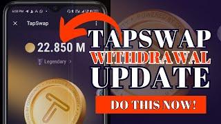 Tapswap Withdrawal  Do This Fast