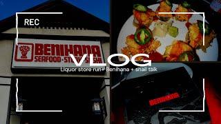 VLOG  Liquor Store Run + Benihana’s + Snail Talk