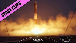 CLIP SpaceX Falcon Heavy DOUBLE Booster Landing USSF-67 - 15th January 2023