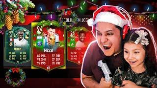 ELA TIROU O 96 PELÉ E 94 MESSI NO DRAFT DE NATAL  FIFA 23 FUT DRAFT