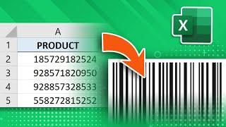 How to create barcodes in Excel for all versions