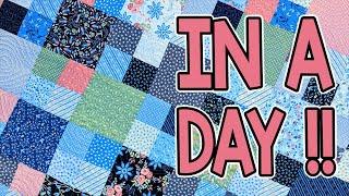 In A Day Quilt Pattern  Snippet Four Patch  FREE 