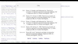 How to cite references using Google Scholar
