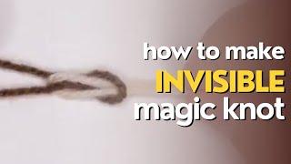 How to join yarn with an invisible magic knot  Jolly Lizards Crochet Basics