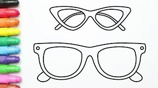Cara Menggambar Kacamata Yang Mudah