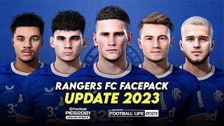 RANGERS FC FACEPACK 2023  SIDER CPK  SMOKE PATCH FOOTBALL LIFE 2023 & PES 2021