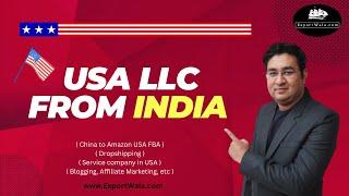 USA LLC from India  China to Amazon USA FBA Shipment  Hindi  Exportwala 