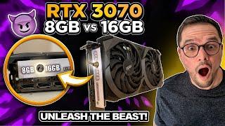 Game Changer Modified RTX 3070 with Dual VRAM 8GB or 16GB? Switch it Up