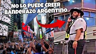 La POLICÍA IMPRESIONADO con la HINCHADA ARGENTINA en EE.UU