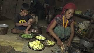 Cooking technology of curry recipe in village  Traditional life