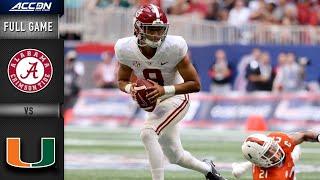 Alabama vs. Miami Full Game  2021 ACC Football