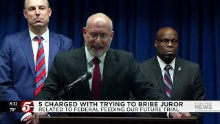 U.S. Attorney FBI announce charges against 5 in Feeding Our Future jury bribery scheme