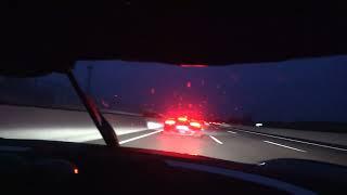 Extreme night 1140 HP Koenigsegg Agera R driving on Autobahn extremely brutal power 4k