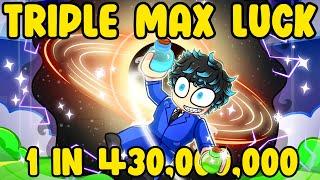 Using TRIPLE MAX LUCK For GARGANTUA Aura in Roblox Sols RNG