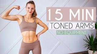 TONED ARMS WORKOUT - No Equipment quick + intense