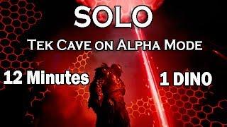 Solo tek cave on alpha mode 12 minutes 1 dino