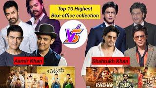 Aamir Khan vs Shahrukh Khan Top10 Highest  collection movies #srk #aamirkhan  #top10 #dunki#video