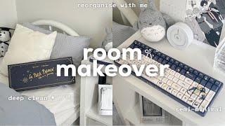 clean and reorganise my room with me 🫧my room makeover IQUINIX keyboard unboxing productive days