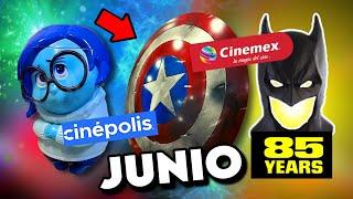 Palomeras CINEMEX y CINÉPOLIS confirmadas en JUNIO Batman Marvel Intensamente 2.