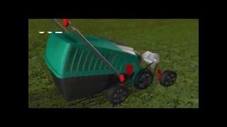 Bosch Green ALR 900 Lawn Raker & AVR 1100 Verticutter