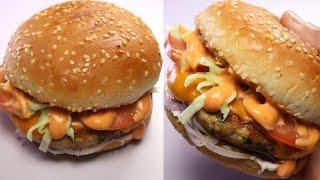 Chicken Burger Chicken Kabab Burger By Recipes of the World