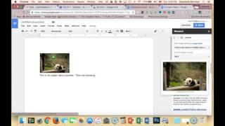 Using Google Docs Research to find Creative Commons Photos