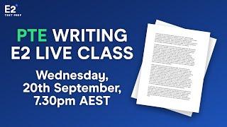 PTE Live Class PTE Writing High Scoring Answers & Explanations 20.9.23