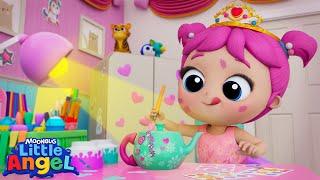 Princess Recycle Tea Party  Little Angel Kids Songs & Nursery Rhymes @LittleAngel