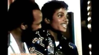 Michael Jackson and Quincy Jones receives Platinum Award 1983 HD