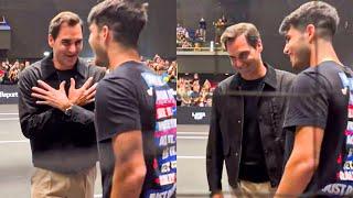 Alcarazs Emotional Reaction When Federer Came to His Training and Surprised Him