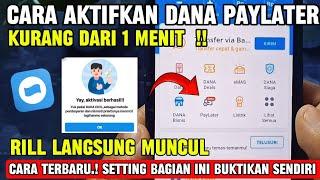 Cara Aktifkan Menu Dana Paylater Aplikasi DANA Supaya Bisa Pinjam Uang Di Dana - pinjaman saldo dana
