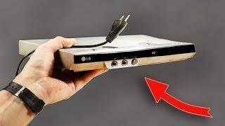 BRILLIANT IDEA WITH OLD DVD PLAYER