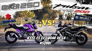 ¡¿UNA HUMILLACIÓN? GIXXER 250 vs PULSAR NS200 Aguacate Motovlogs