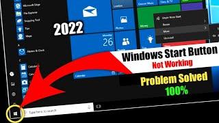 Start Button is not Working in Windows 10  Start Menu Not Working Problem Resolved  Ziddi Om