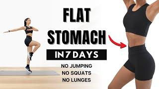 FLAT STOMACH in 7 days40 min Standing Abs Workout - No Jumping No Squats No Lunges