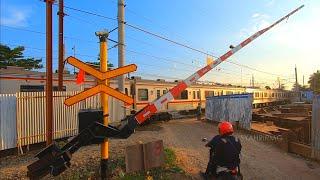 Saat Masih Ada Perlintasan Kereta Api KRL Stasiun Cibitung Bekasi