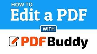 How to edit PDF files online - PDF Buddy