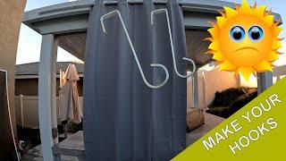 Outdoor Curtains DIY – Make Your Own Hooks and Rods ***No Holes