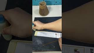 Beautiful vase from cardboard #short #diycrafts #craft